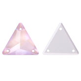 Electric Neon Light Rose Triangle Shape High Quality Glass Sew-on Rhinestones WholesaleRhinestone